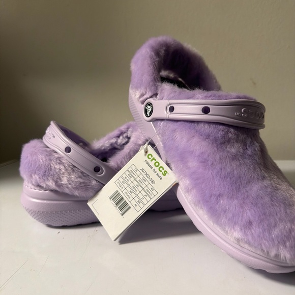 CROCS Shoes - CROCS Women's Lavender Plush Mules